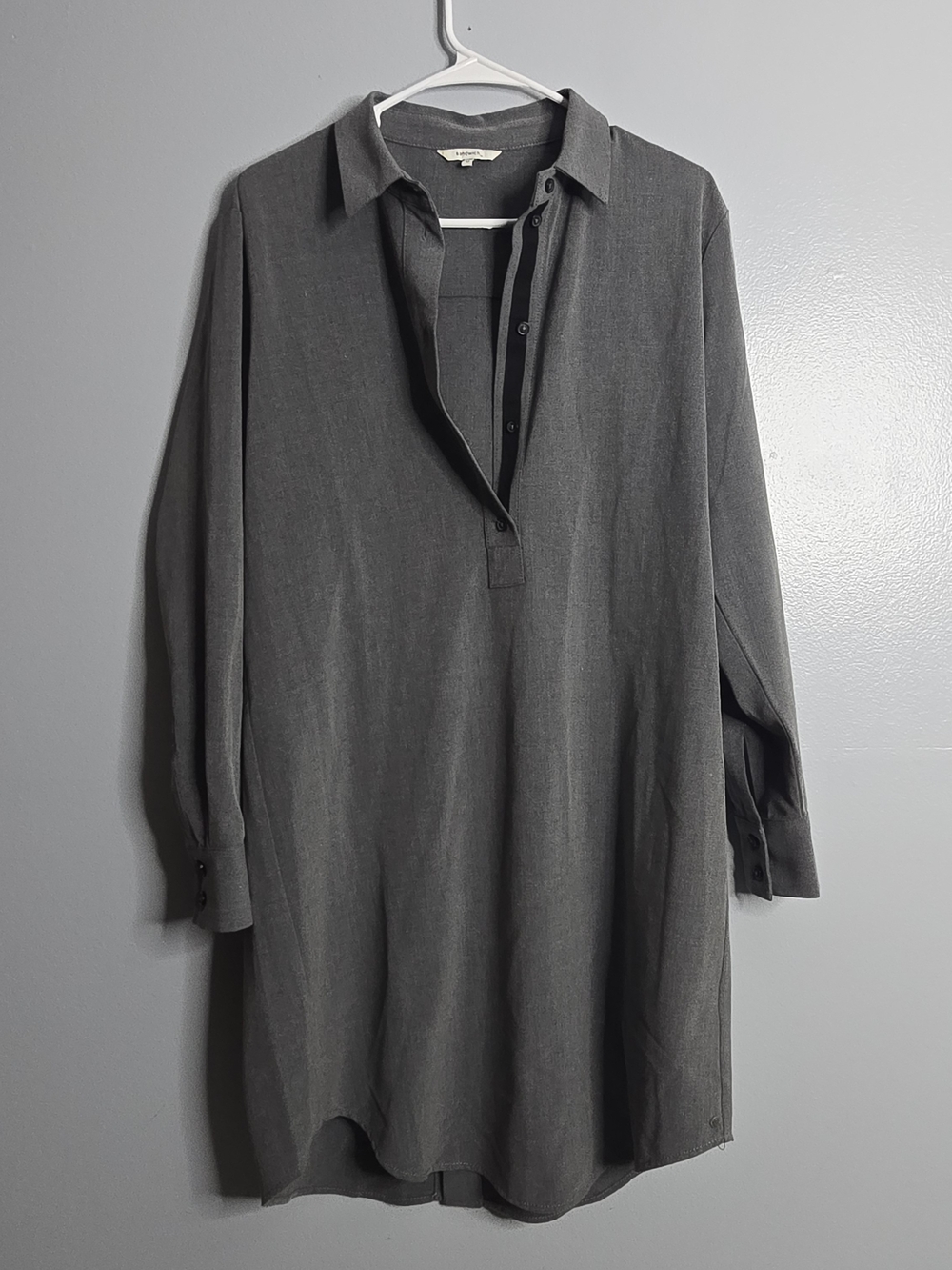 Sandwich Gray Popover Shirt Dress - Picture 2 of 8